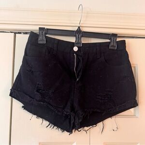 Small Black Jean shorts